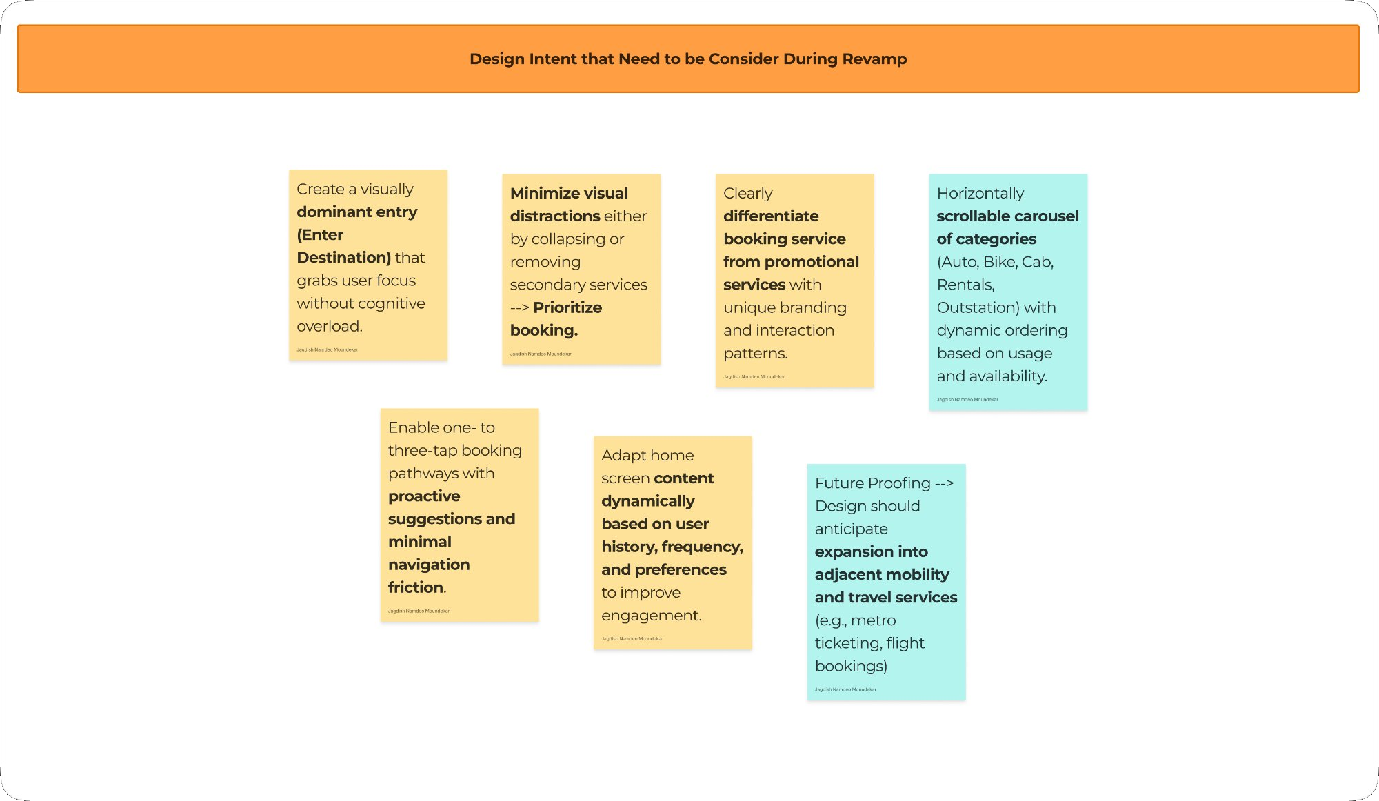 Design intent overview